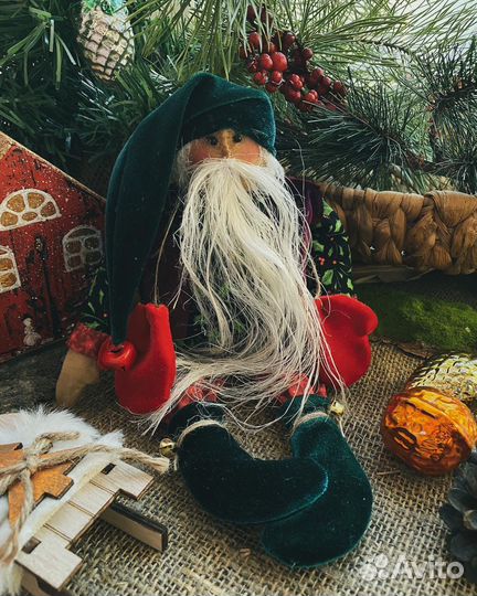 Елочные игрушки: Гном новогодний