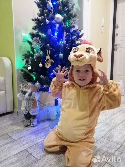 Новогодний костюм Симба 3-4-5 лет, рост от 98