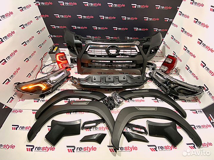 Рестайлинг в 20г Toyota Hilux Pick Up 15-19г