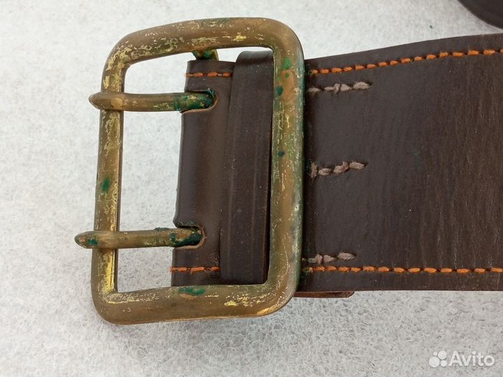 Ремень военный кожаный