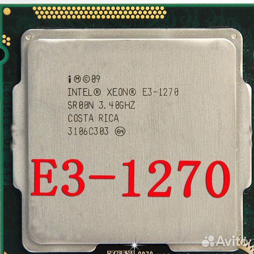 1155 Xeon E3-1270 3,8G(аналог i7-2600) 8 потоков