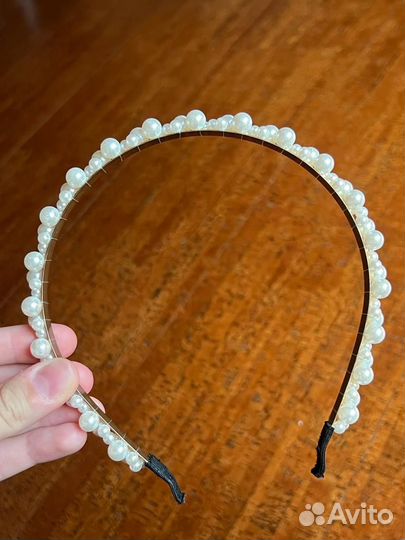 Жемчужный ободок для девочек