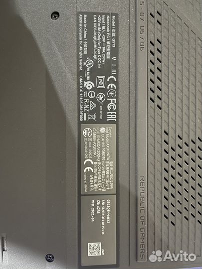 Asus rog strix RTX3050ti + ryzen 5 5600H