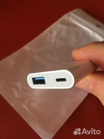 iPhone OTG Lightning USB 3.0 адаптер переходник