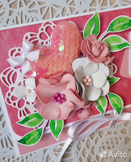 Свадебный конверт ручной работы