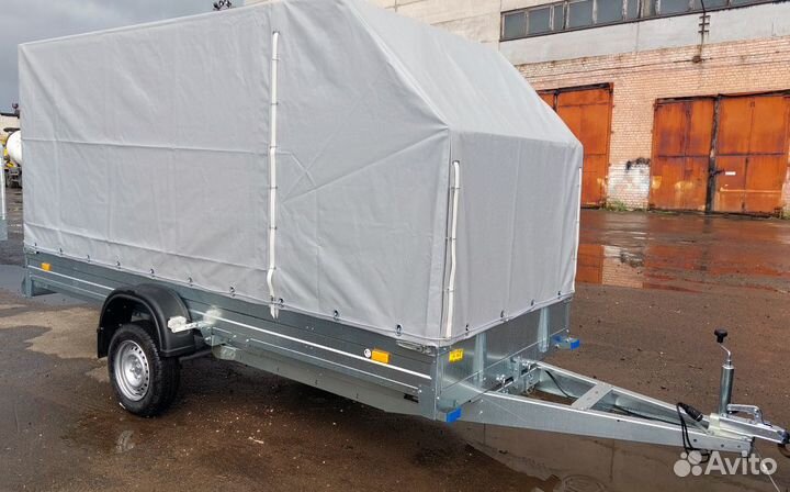 Прицеп 3.7х1.5х1.7 R13 с тентом 