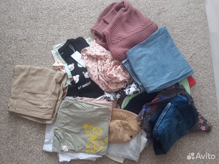 Вещи пакетом для девочки 134 140