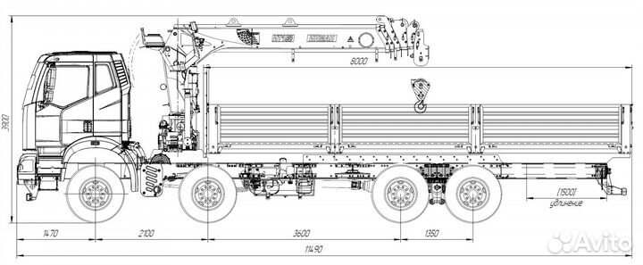 Самосвал FAW 3310AK, 2023