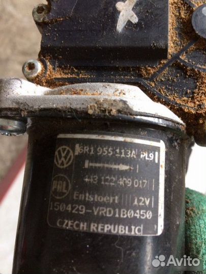 Моторчик дворников Volkswagen Polo 2011