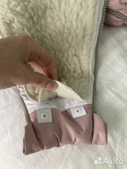 Зимний комбинезон-трансформер детский 62-74см