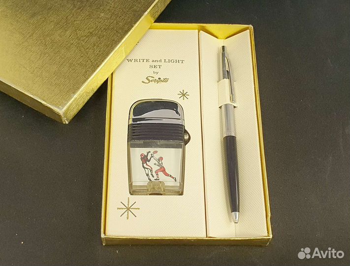 Зажигалка Scripto Vu - Набор с ручкой