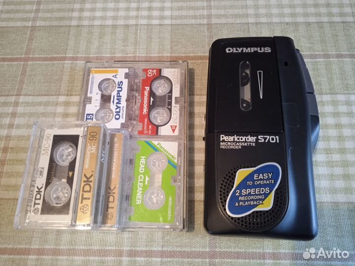 Диктофон Olympus с 5 микрокассетами