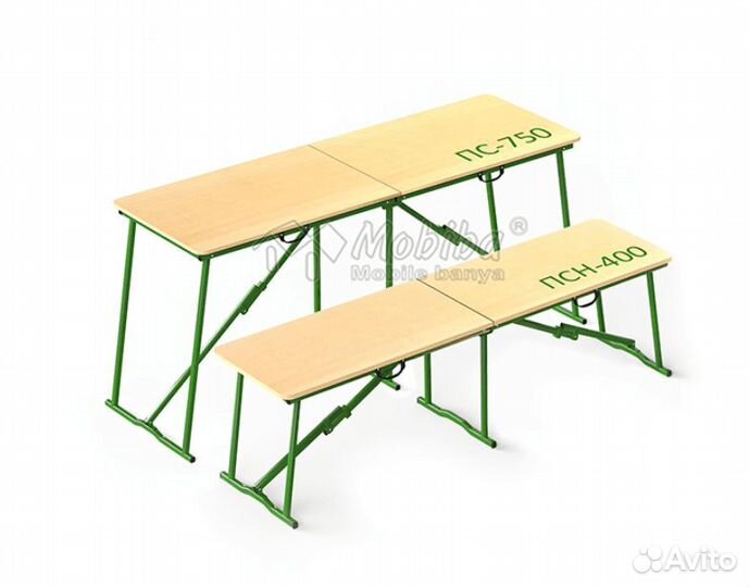 Полок - лавка в баню палатку Мобиба складной