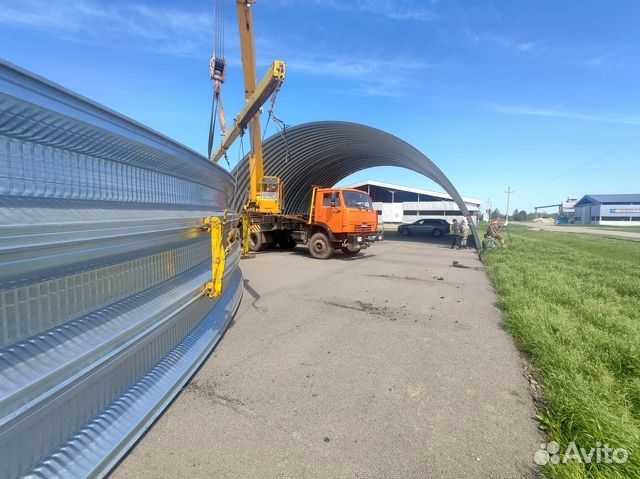 Быстровозводимые ангары в рассрочку 846 кв.м