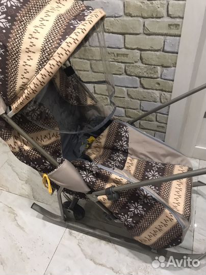 Детские санки коляска бу