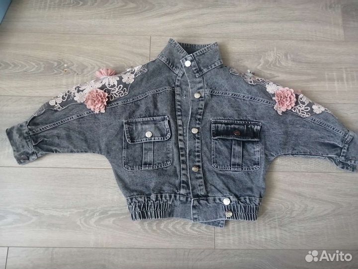Джинсовая куртка для девочки 116 122