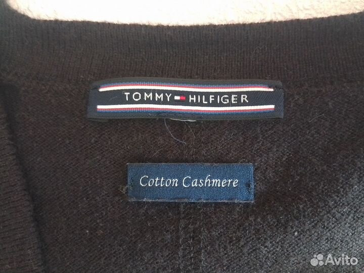 Кардиган Tommy Hilfiger 48 размер хлопок кашемир