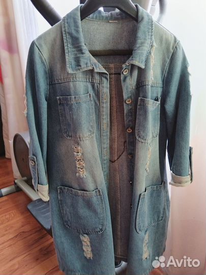 Тренч джинсовый женский