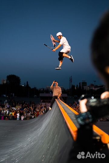 Тренировки по трюковому самокату