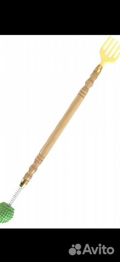 Чесалка для спины с массажным шариком