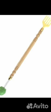 Чесалка для спины с массажным шариком