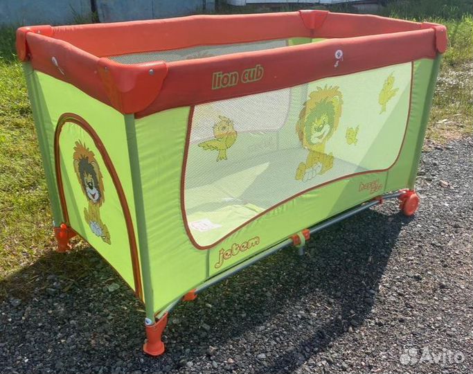 Детская кровать манеж babyton