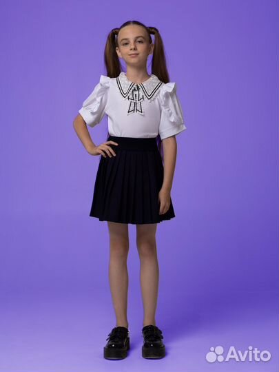 Блузка кофта рубашка школьная новая 32 р