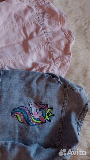 Джинсовки для девочки 98р