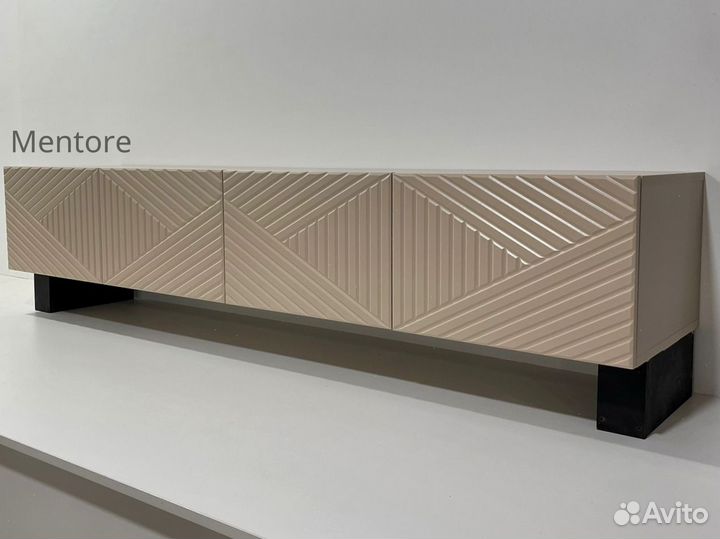 Тумба тв Bravo в цвете капучино (на опорах)