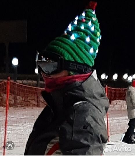 Шапка елка с подсветкой