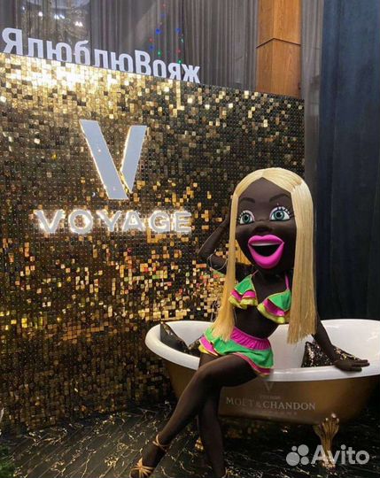 Ростовая кукла Мулатка-шоколадка. Поздравления