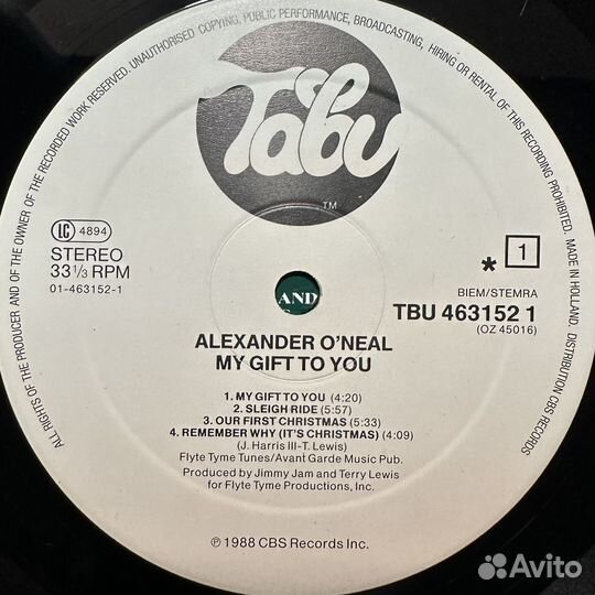 Alexander O'Neal – My Gift To You (1985г.)
