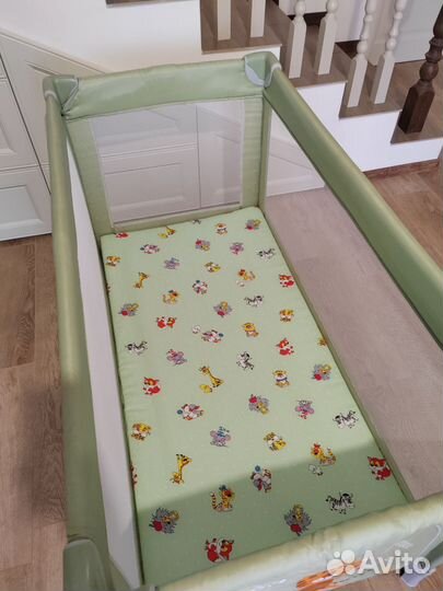 Детская кровать манеж с матрасом