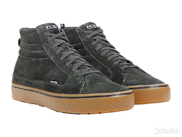 Мотоботы TCX street 3 WP T68 green/brown