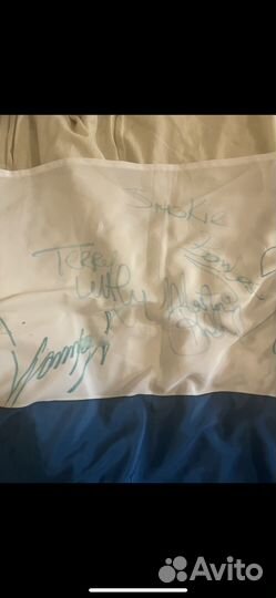 Флаг России с автографами Король и Шут и smokie