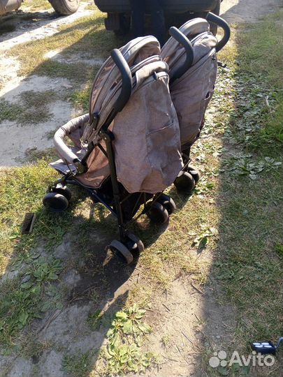 Прогулочная коляска для двойни бу