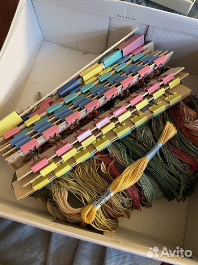 Нитки мулине dmc и гамма