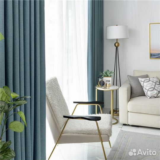 Шторы новые блэкаут рогожка 1,5м*2,7м 2шт