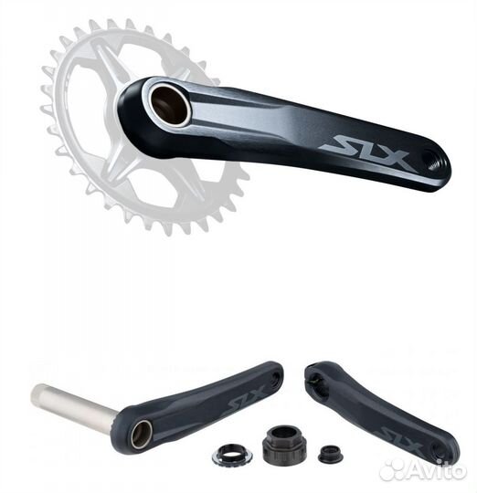 Системы шатунов Shimano SLX все размеры