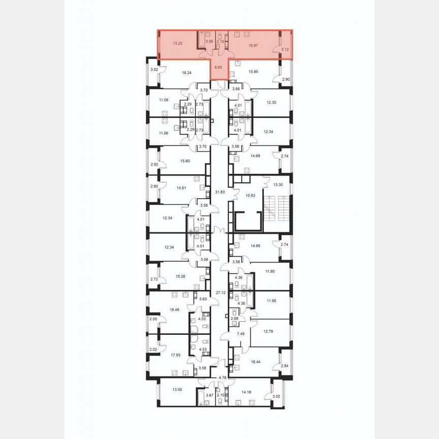 1-к. квартира, 44,1 м², 4/9 эт.