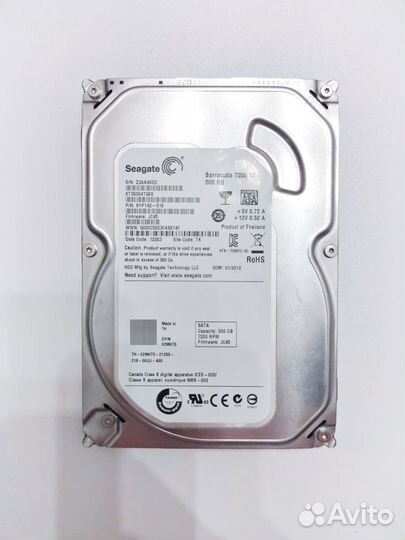 Жесткий диск 500 гб Seagate Barracuda