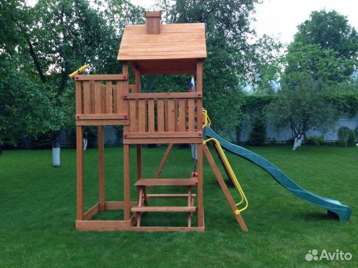 Деревянная игровая площадка Победа