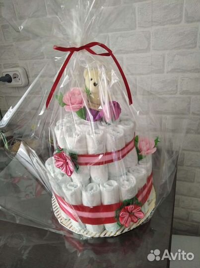 Торт из подгузников