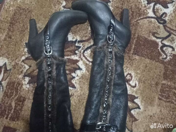 Сапоги женские кожаные 39 размер