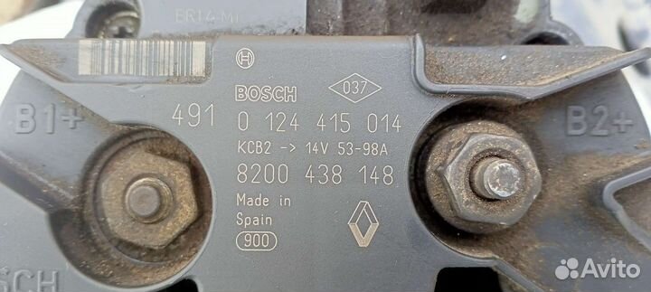 Генератор renault logan 1