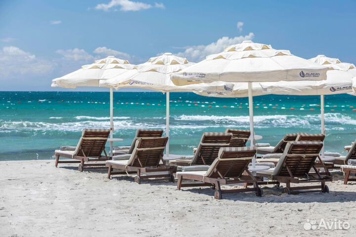 Усиленные боковые зонты для летнего кафе 2х2