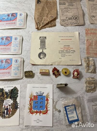 Значки.Билеты.Бланки. 36 шт Лот опт