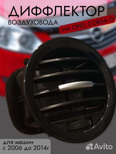 Дефлектор воздуховода на Opel Corsa D