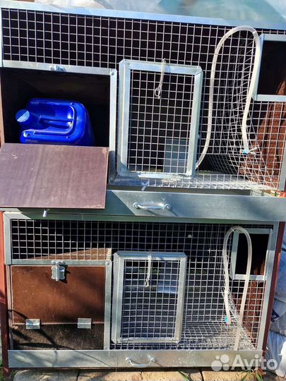 Клетка для кролика с маточником двухярусная