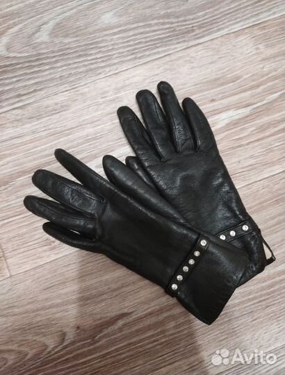 Перчатки женские кожаные размер 7